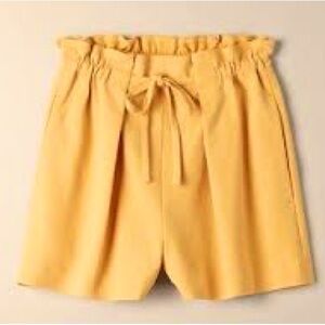NWOT Aritzia Babaton Salim High Waisted Shorts in Gold Sz Small